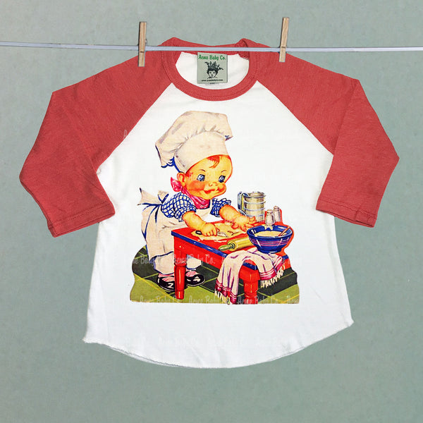 Pastry Chef Children's Raglan Baseball Shirt