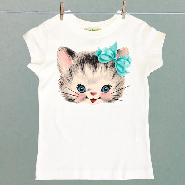 Kitschy Kitty Cat Girl's Shirt