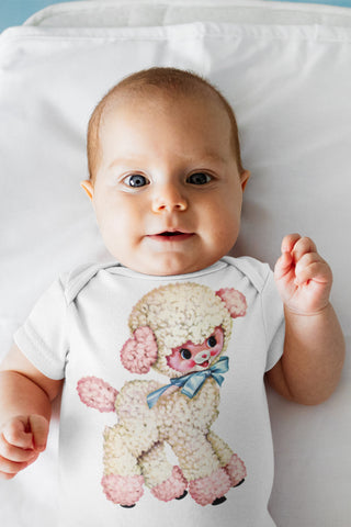 Kitschy Cute Lamb Organic Baby Shirt