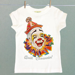 Quit Clownin' Girl's Cap Sleeve Shirt