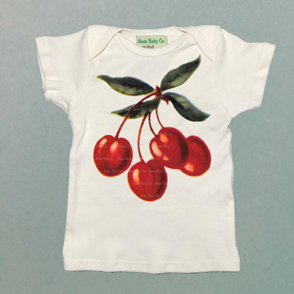Red Cherries Organic Baby Shirt