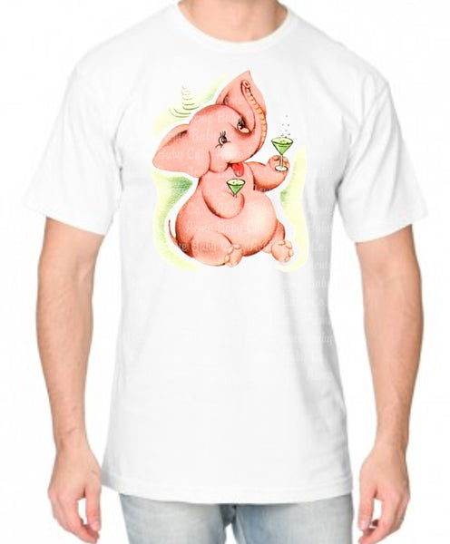 Pink Elephant Adult Organic Shirt
