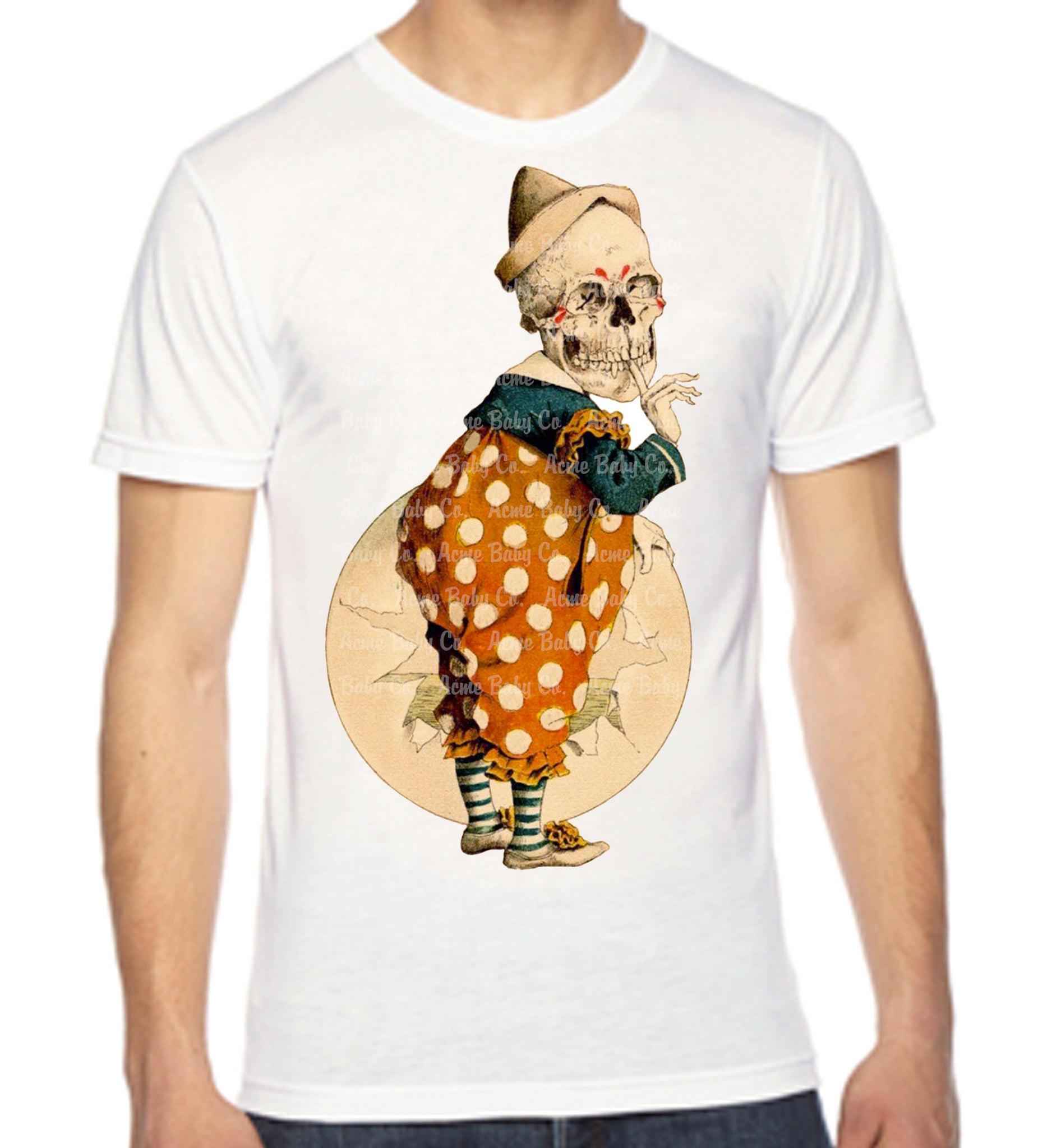 Skeleton Clown Organic Shirt