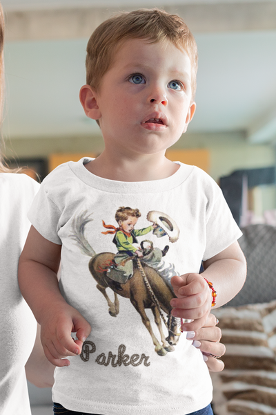 Custom Cowboy Organic Children's Shirt