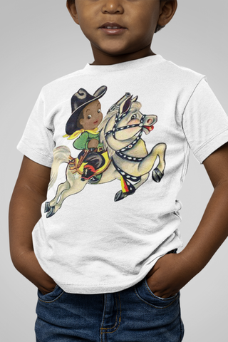 African American Cowboy Cutie Organic Children's Shirt