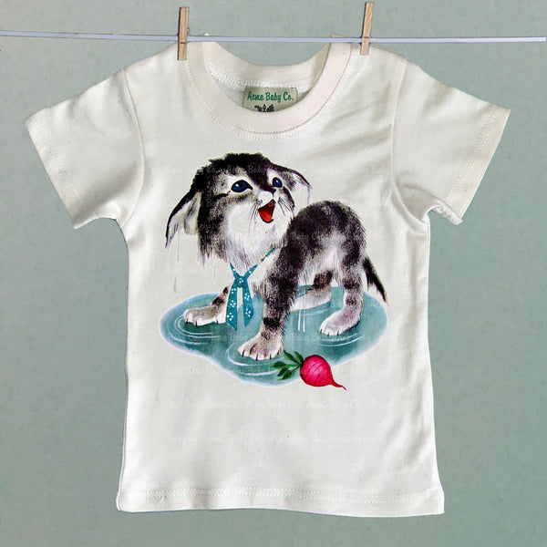 Radish Kitten Organic Children's Shirt