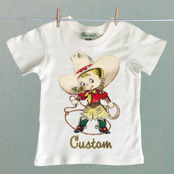 Cowgirl Roper Custom Children's Shirt