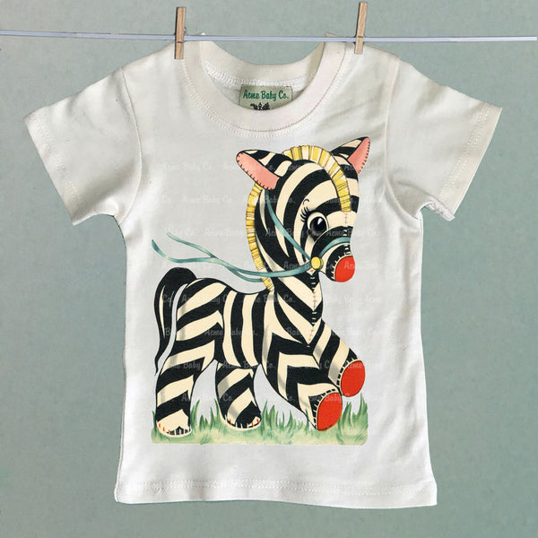 Zebra Toy Organic Baby Children's Shirt as seen on Ivy & Bean Netflix Series!