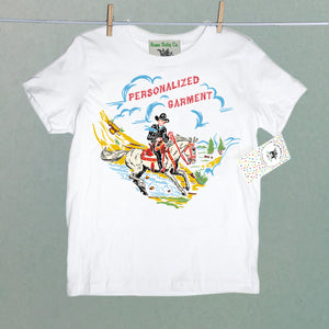 Hop Along Cowboy Personalized Organic Children's Shirt