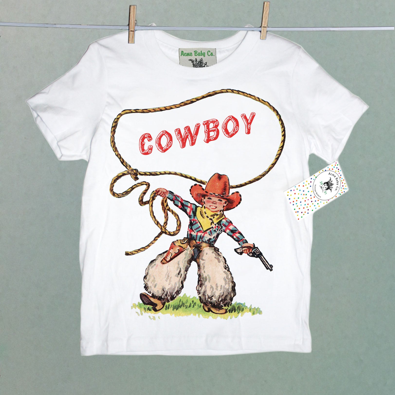 Cowboy Roper & Lasso Cowboy Children's Shirt
