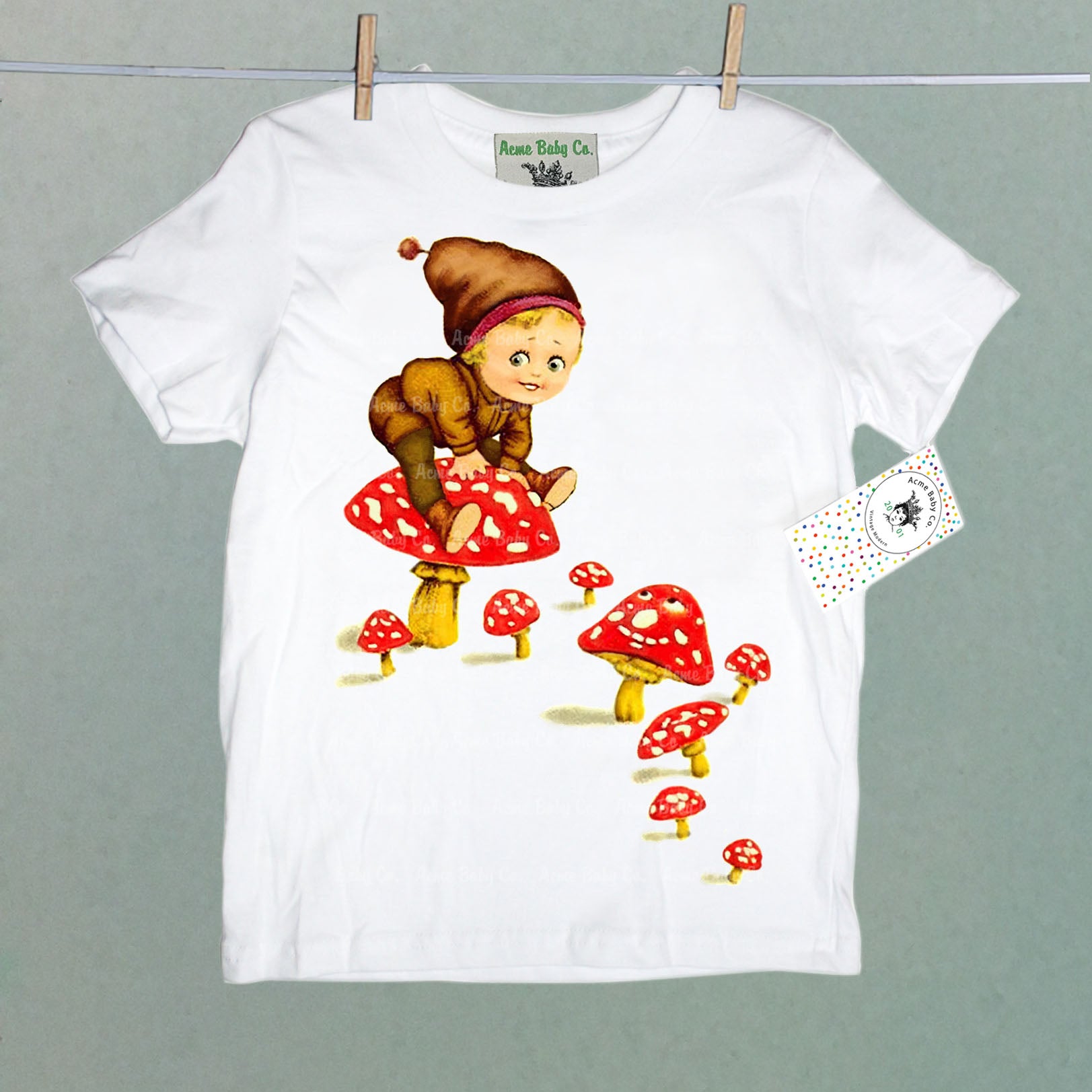 Mushroom Fairy Organic Baby Children's Shirt