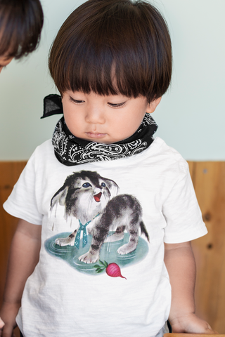 Radish Kitten Organic Children's Shirt