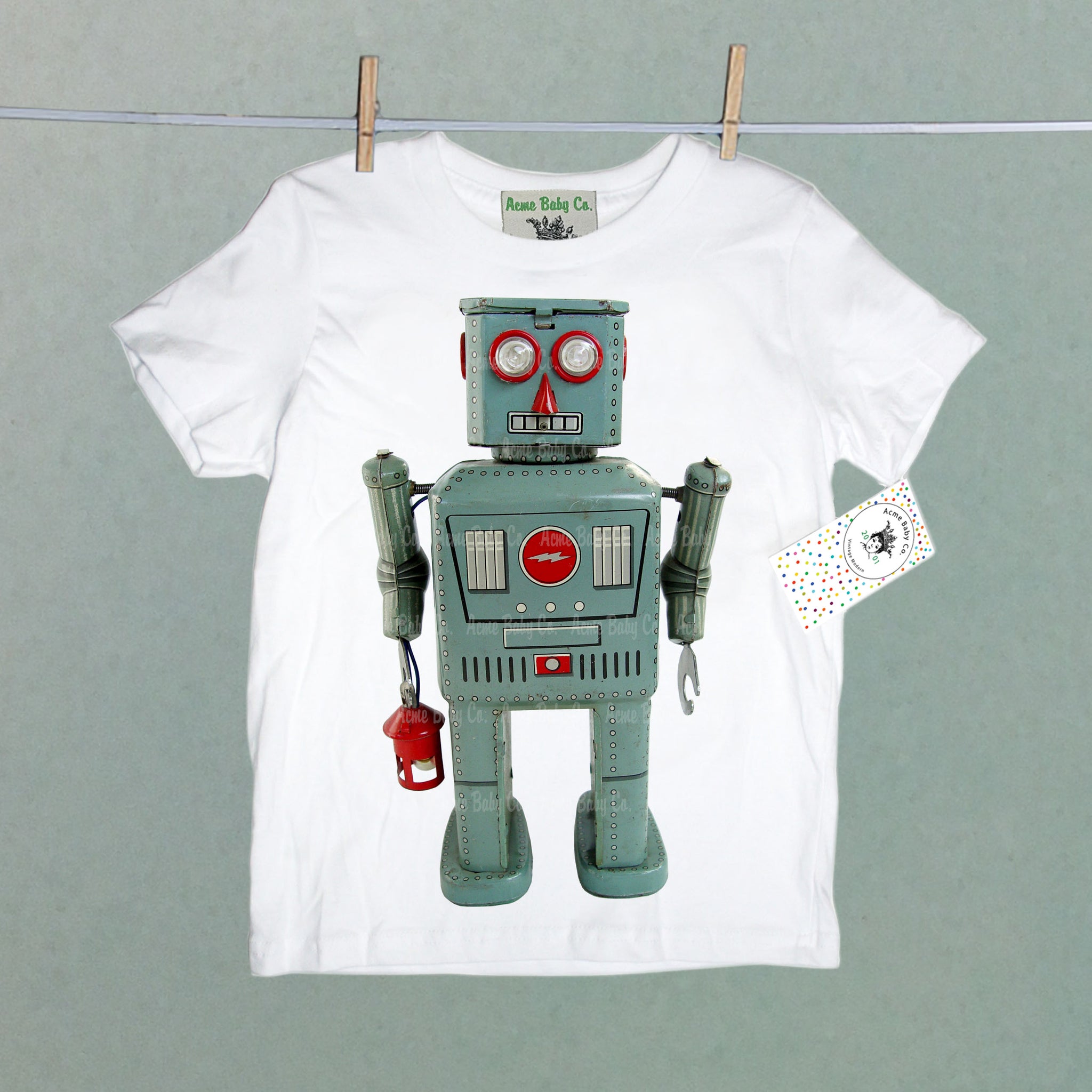 Robot with Lantern Children's Shirt as seen on Ivy & Bean Netflix Series!