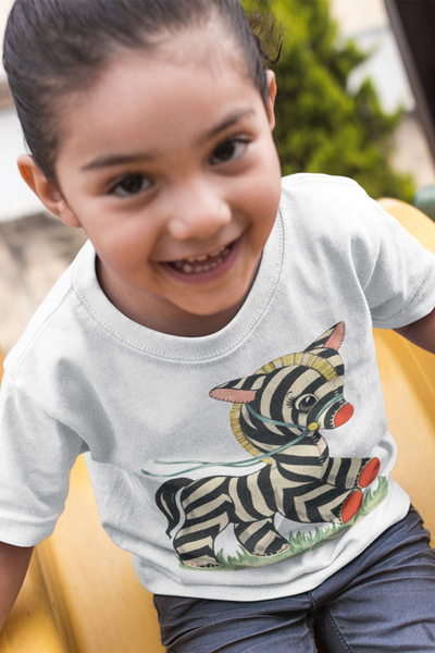 Zebra Toy Organic Children's Shirt as seen on Ivy & Bean Netflix Series!