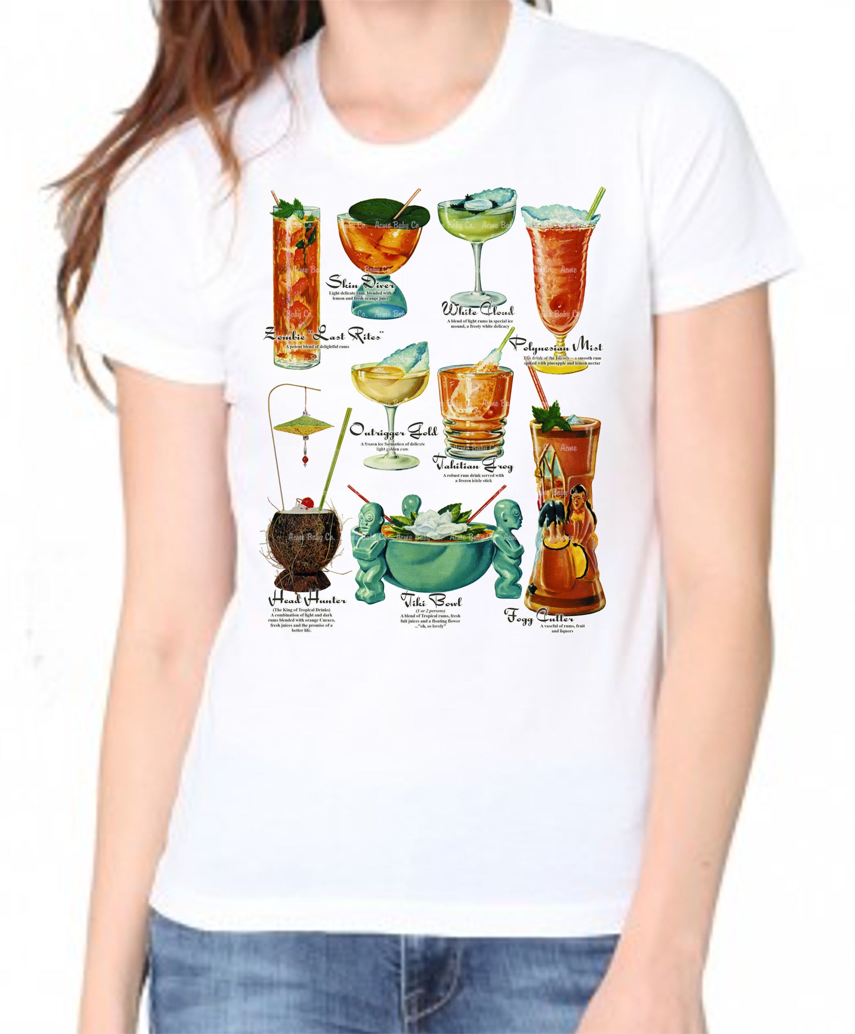 Tiki Cocktails Women's Organic Shirt
