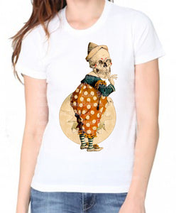 Skeleton Clown Adult Organic Shirt