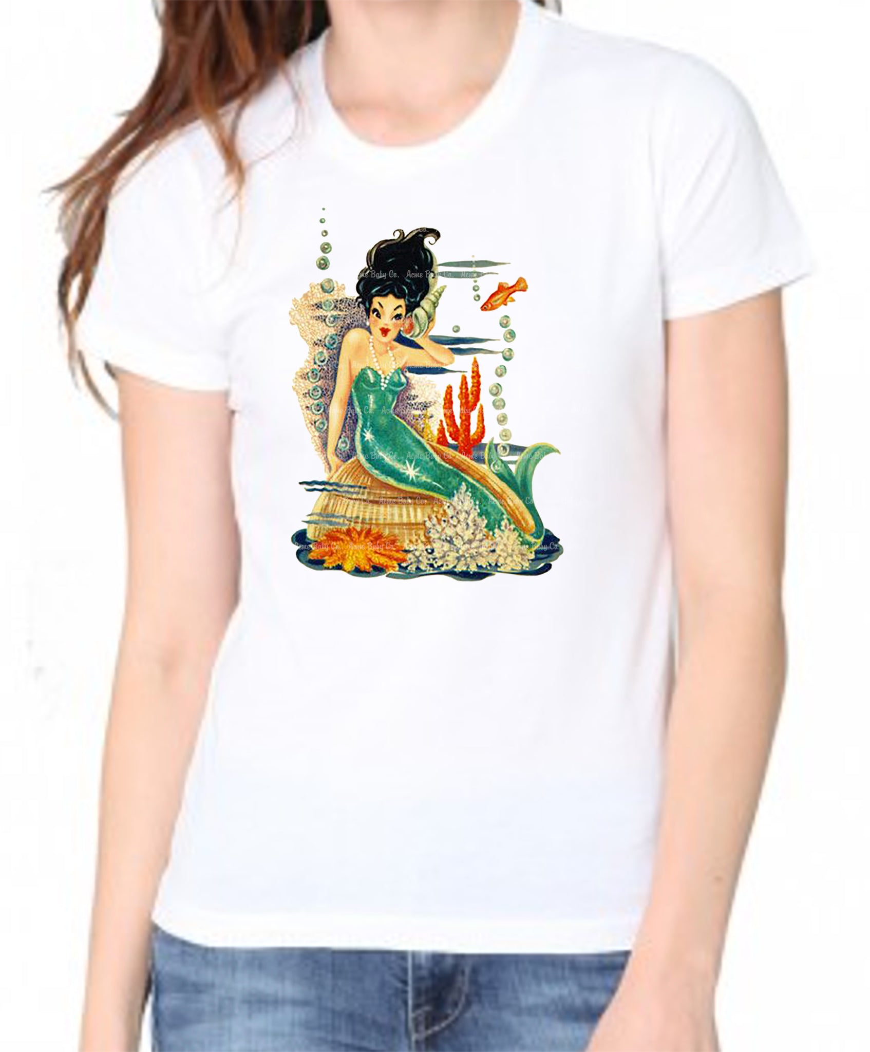 Raven Haired Mermaid Women's Organic Shirt