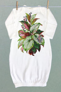 Begonia Leaves Sacque Gown