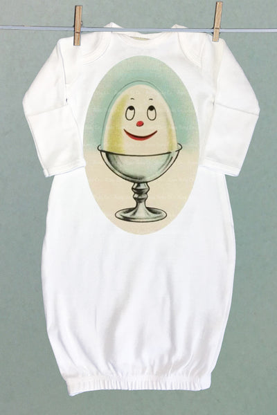 Soft Boiled Egg Sacque Gown