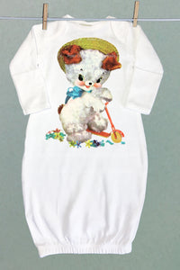 Scooter Dog Baby Sacque Gown