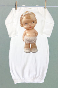 Toy Baby Girl Sacque Gown