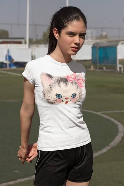Kitschy Kitty Cat Girl's Shirt